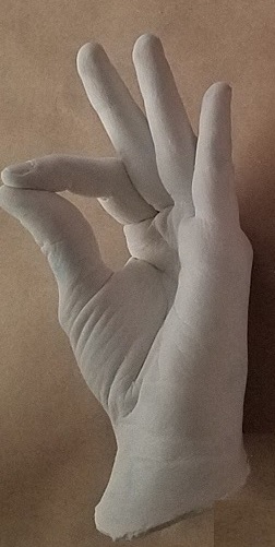 plaster female hand