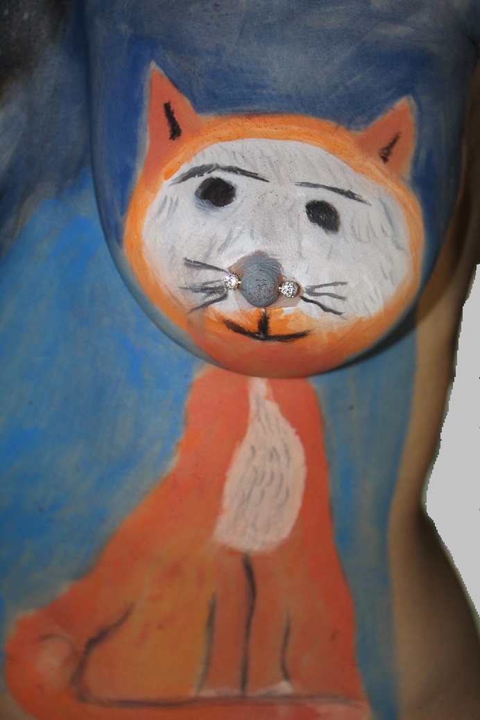 Body Painting of fox